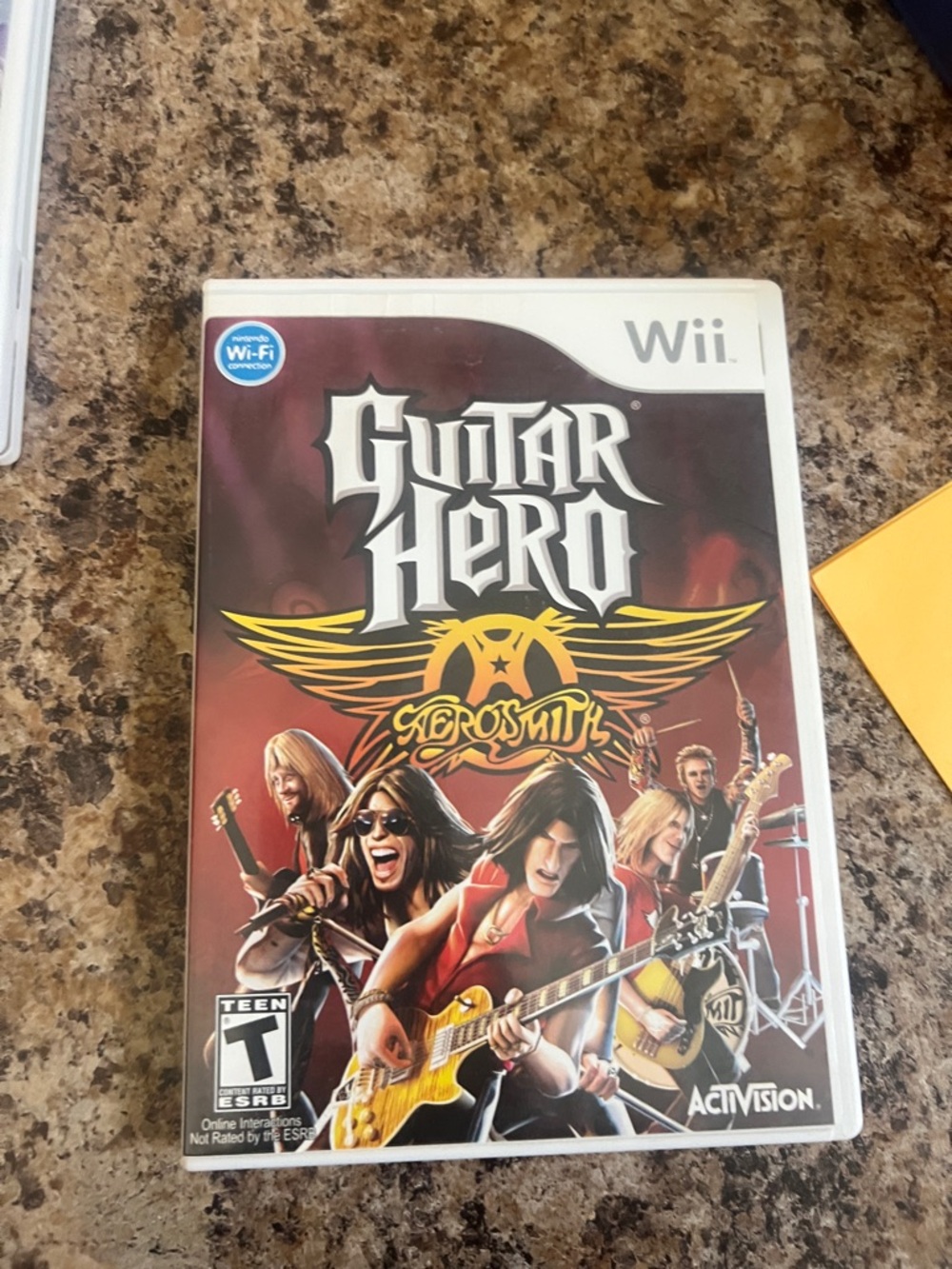 Guitar Hero: Aerosmith (Wii) - Red/Black Game Cover
